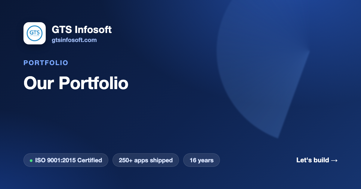 Our Portfolio | App & Web Projects | GTS Infosoft